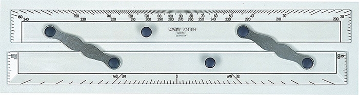 Linex paralelní lineál A1615M 38cm průhledný