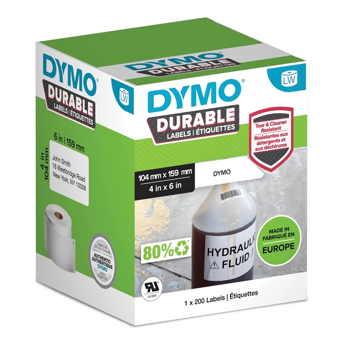 Dymo LabelWriter Odolná extra velká přepravní etiketa 104 mm x 159 mm ks.