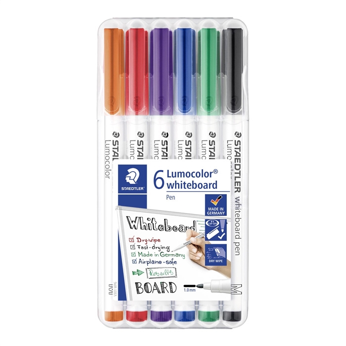 Staedtler WB Marker Lumocolor kolem 1 mm různé (6)