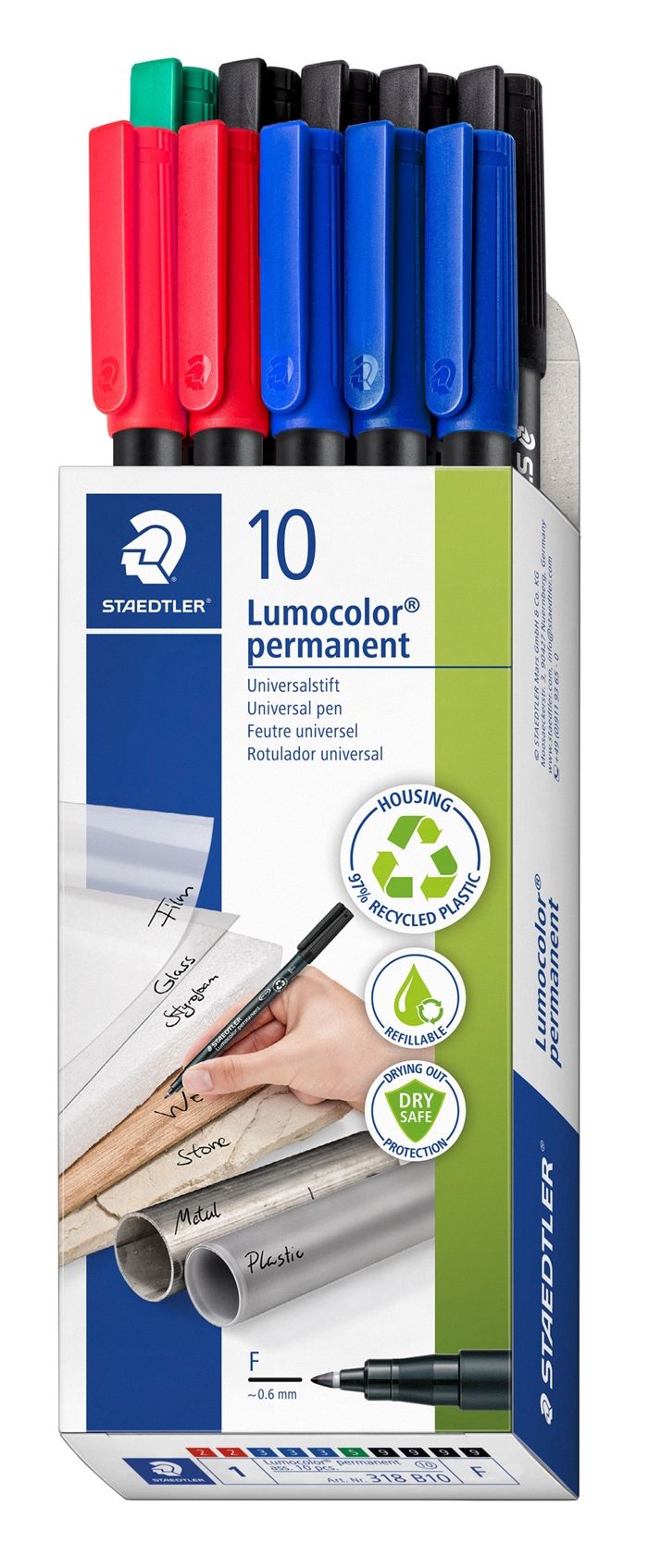 Staedtler Marker Lumocolor Perm 0,6mm balení po 10ks