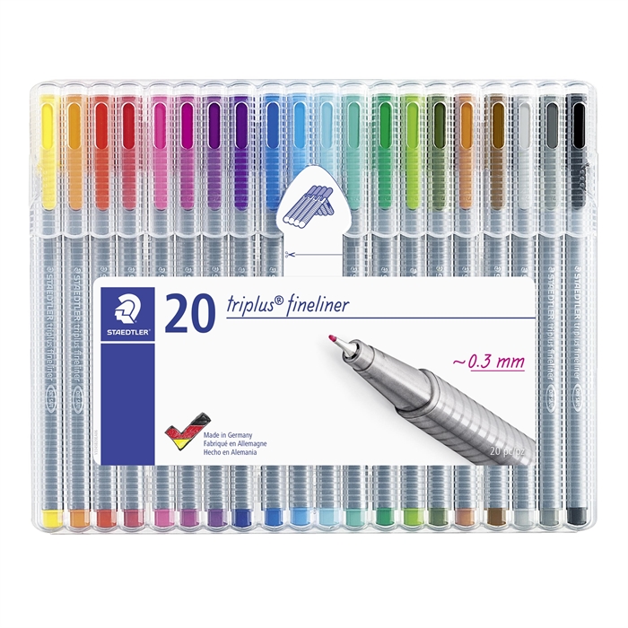 Staedtler Fineliner Triplus 0,3mm sada (20)