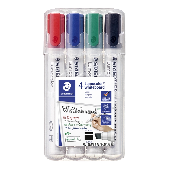 Staedtler WB Marker Lumocolor skrå 2-5mm sortiment (4)