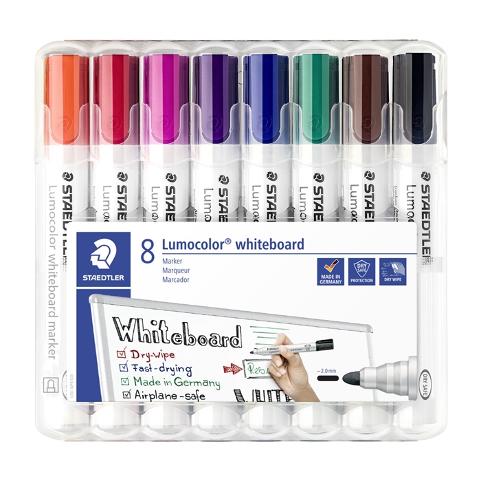 Staedtler WB Marker Lumocolor kulatý 2mm různé barvy (8)