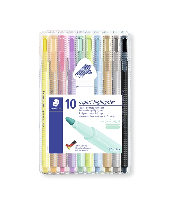 Staedtler Overstregningspen Textsurfer Triplus pastel ass (10)