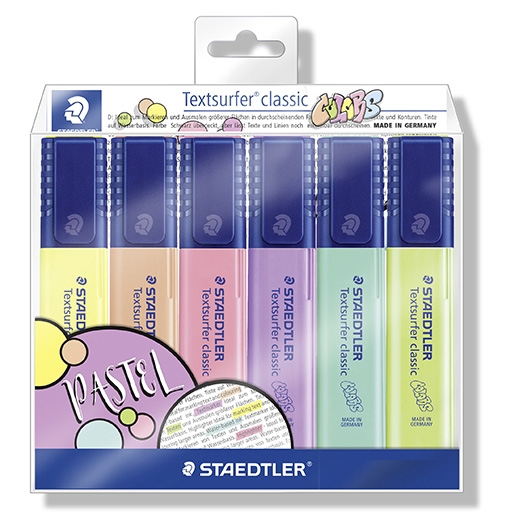 Staedtler Overstregningspen Textsurfer pastel/vintage sada (6)