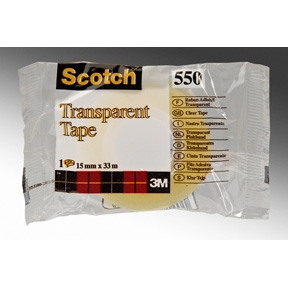 3M páska Scotch 550 15mmx33m průhledná