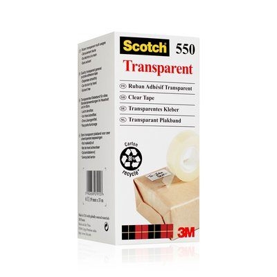 3M pásky Scotch 550 19mmx33m průhledná