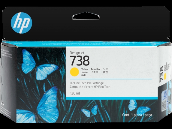 HP 738 130 ml Žlutá náplň do tiskárny DesignJet