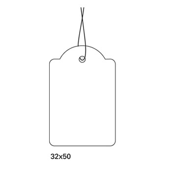 HERMA značka náušnice s provázkem 32 x 50 mm, 1000 kusů.