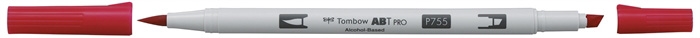 Tombow Marker alkohol ABT PRO Dual Brush 755 rubínově červený