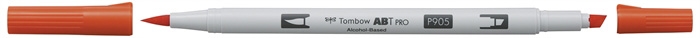 Tombow Marker alkohol ABT PRO Dual Brush 905 červený