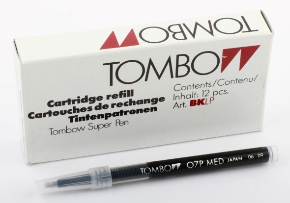 Tombow Rollerpen náplň 0,10 mm, černá