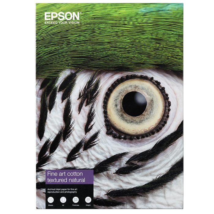 Epson Jemné umění Bavlněný Texturovaný Natural II 300 g/m², A2 25 archů