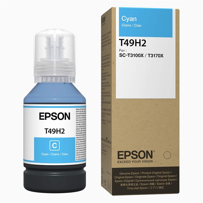 Epson SC-T3100x Cyan 140ml T49H (Epson SC-T3100x Azurová 140ml T49H)