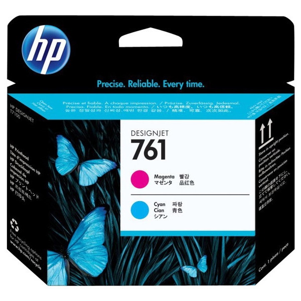 HP 761 magenta & cyan designjet tisková hlava