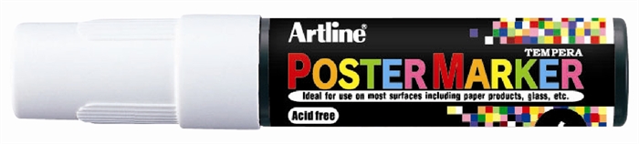 Artline Poster Marker 6.0 bílý