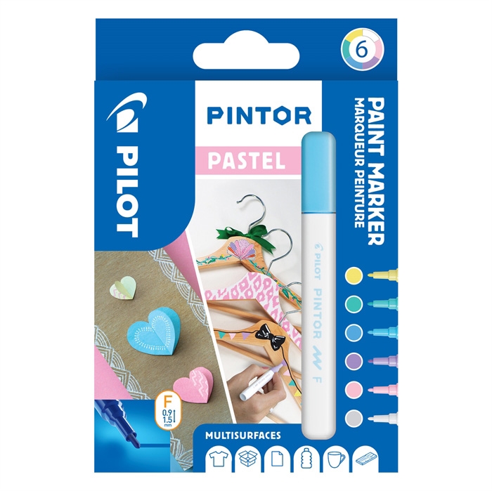 Pilot Marker Pintor Fine Pastel Mix 1,0 ass (6)