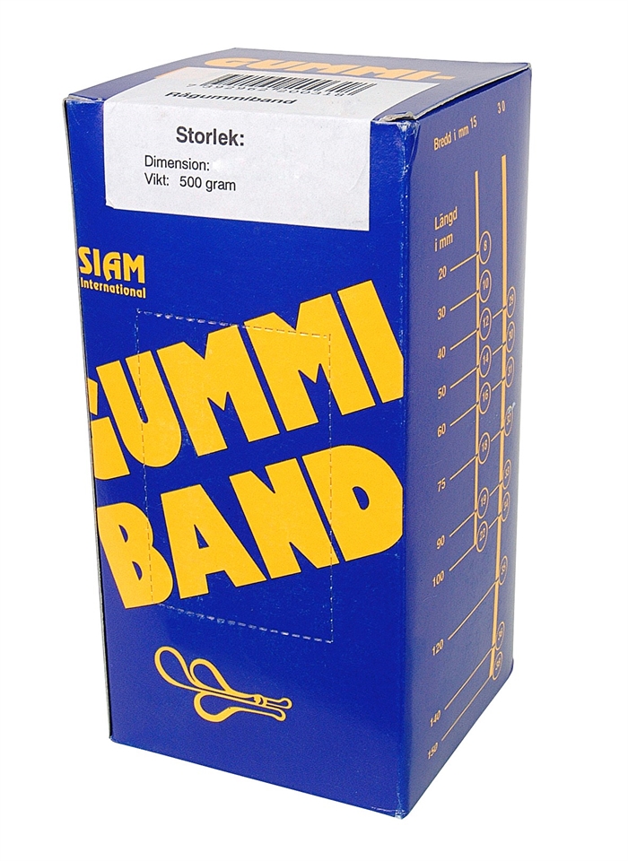 Siam Gummiband číslo 10 30x1,5mm (500g)