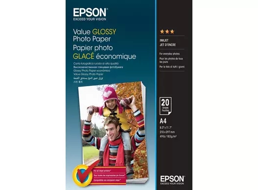 Epson Value Lesklý Fotopapír 183 g/m2 - A4 - 20 archů