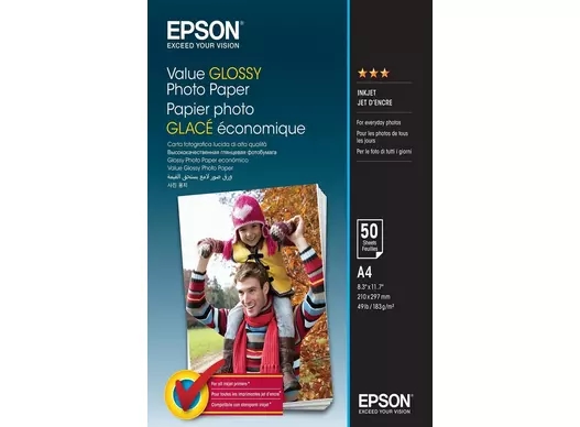 Epson Value Lesklý Fotopapír 183 g/m2 - A4 - 50 listů