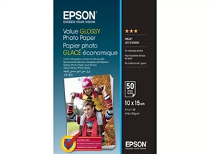 Epson Value Lesklý fotopapír 183 g/m2 - 10x15cm - 50 listů