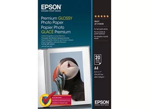 Epson Premium Lesklý Fotopapír 255 g/m² - A4 - 20 listů