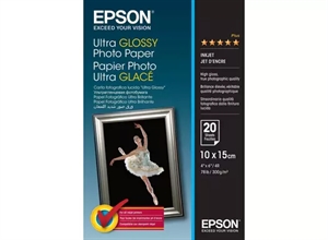 Epson Ultra lesklý fotografický papír 300 g/m² - 10x15cm - 20 listů