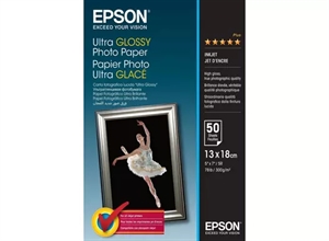 Epson Ultra Lesklý Fotopapír 300 g/m² - 13x18 cm - 50 listů