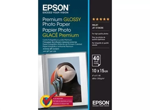 Epson Premium Lesklý Fotopapír 255 g/m²- 10x15cm - 40 listů