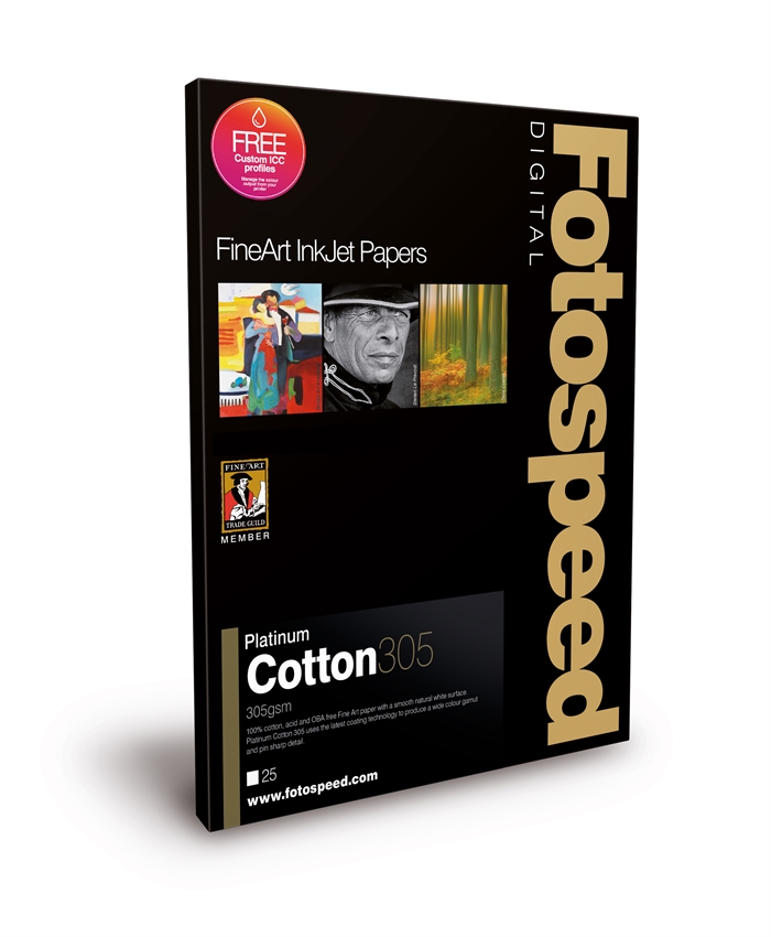 Fotospeed Platinum Cotton 305 g/m² - A3, 25 listů