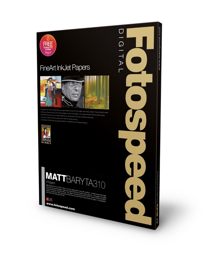 Fotospeed Matt Baryta 310 g/m² - A3+, 25 listů